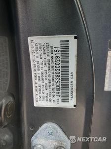 Zdjęcie 12 z 14 samochodu: 2002 ACURA RSX VIN:JH4DC53802C029151 - miniatura