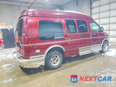 Trzecie zdjęcie samochodu z tyłu: 2000 CHEVROLET EXPRESS G1500 VIN:1GBFG15R4Y1219279 - miniatura