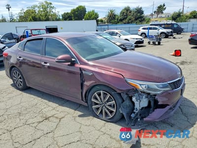 Czwarte zdjęcie samochodu z boku: 2019 KIA OPTIMA LX VIN:5XXGT4L30KG355156 - miniatura