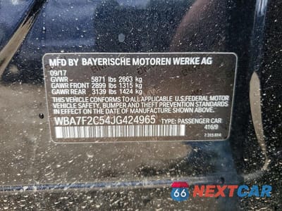 Zdjęcie 13 z 13 samochodu: 2018 BMW 750 XI VIN:WBA7F2C54JG424965 - miniatura