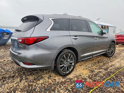 Trzecie zdjęcie samochodu z tyłu: 2019 INFINITI QX60 LUXE VIN:5N1DL0MN1KC526956 - miniatura