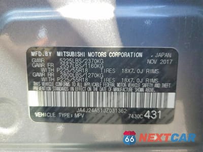 Zdjęcie 13 z 13 samochodu: 2018 MITSUBISHI OUTLANDER SE VIN:JA4J24A51JZ031362 - miniatura