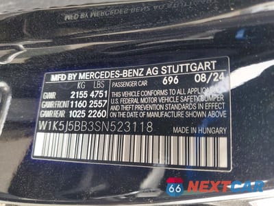 Zdjęcie 12 z 12 samochodu: 2025 MERCEDES-BENZ CLA AMG 35 4MATIC VIN:W1K5J5BB3SN523118 - miniatura