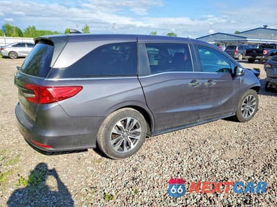 Trzecie zdjęcie samochodu z tyłu: 2022 HONDA ODYSSEY EXL VIN:5FNRL6H71NB053205 - miniatura