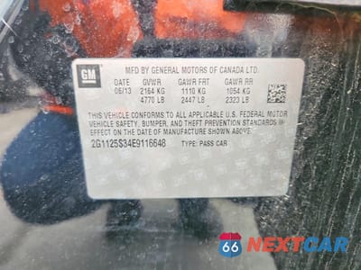 Zdjęcie 12 z 12 samochodu: 2014 CHEVROLET IMPALA LT VIN:2G1125S34E9116648 - miniatura