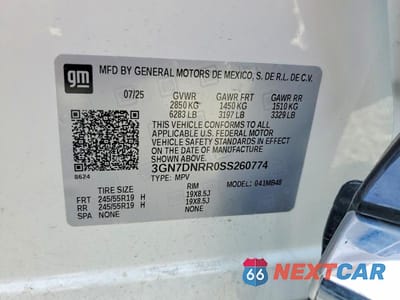 Zdjęcie 13 z 13 samochodu: 2025 CHEVROLET EQUINOX LT VIN:3GN7DNRR0SS260774 - miniatura