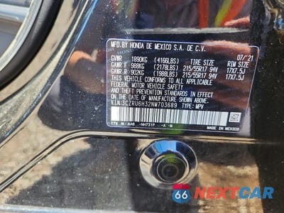 Zdjęcie 13 z 13 samochodu: 2022 HONDA HR-V LX VIN:3CZRU6H32NM703689 - miniatura