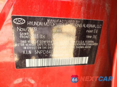 Zdjęcie 12 z 12 samochodu: 2020 HYUNDAI ELANTRA SEL VIN:5NPD84LF8LH569851 - miniatura