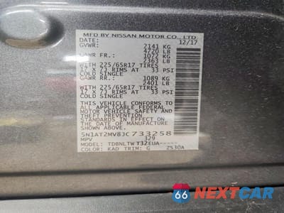 Zdjęcie 13 z 13 samochodu: 2018 NISSAN ROGUE SV VIN:5N1AT2MV8JC733258 - miniatura