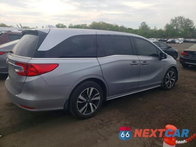 Trzecie zdjęcie samochodu z tyłu: 2018 HONDA ODYSSEY ELITE VIN:5FNRL6H94JB040668 - miniatura