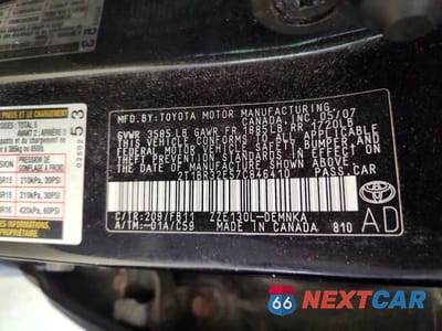 Zdjęcie 12 z 12 samochodu: 2007 TOYOTA COROLLA LE VIN:2T1BR32E57C846410 - miniatura