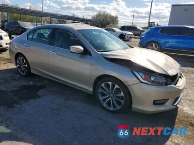 Czwarte zdjęcie samochodu z boku: 2015 HONDA ACCORD SPORT VIN:1HGCR2F52FA132151 - miniatura