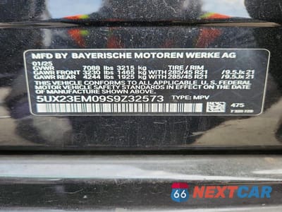Zdjęcie 13 z 13 samochodu: 2025 BMW X7 XDRIVE40I VIN:5UX23EM09S9Z32573 - miniatura