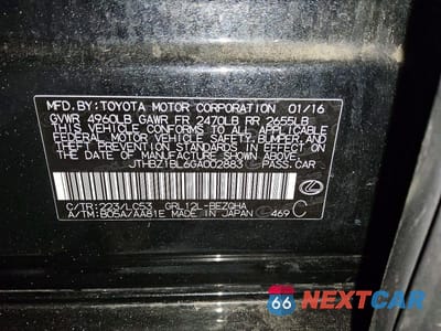 Zdjęcie 13 z 13 samochodu: 2016 LEXUS GS 350 BASE VIN:JTHBZ1BL6GA002883 - miniatura