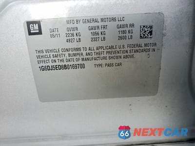 Zdjęcie 12 z 12 samochodu: 2011 CADILLAC CTS PERFORMANCE COLLECTION VIN:1G6DJ5ED8B0169700 - miniatura