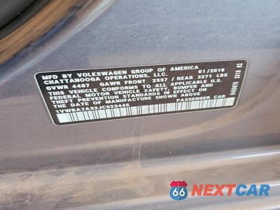 Zdjęcie 12 z 12 samochodu: 2018 VOLKSWAGEN PASSAT SE VIN:1VWBA7A32JC023445 - miniatura