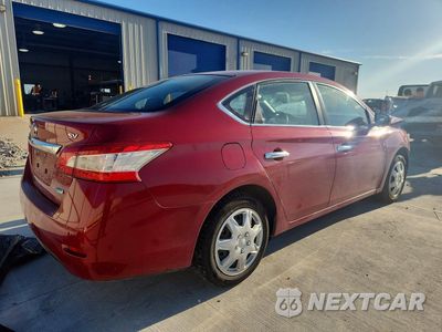 Trzecie zdjęcie samochodu z tyłu: 2014 NISSAN SENTRA SV VIN:3N1AB7AP0EL624848 - miniatura