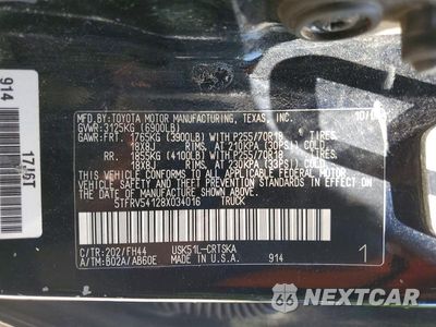 Zdjęcie 12 z 12 samochodu: 2008 TOYOTA TUNDRA GRADE VIN:5TFRV54128X034016 - miniatura