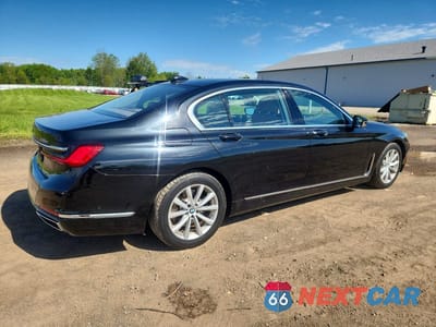 Trzecie zdjęcie samochodu z tyłu: 2020 BMW 745XE VIN:WBA7W4C08LBM70489 - miniatura