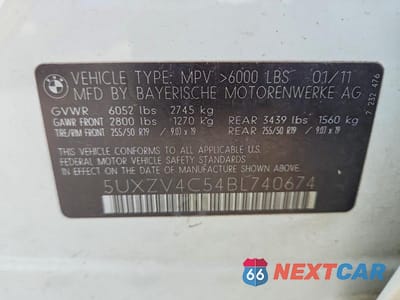 Zdjęcie 13 z 13 samochodu: 2011 BMW X5 XDRIVE35I VIN:5UXZV4C54BL740674 - miniatura