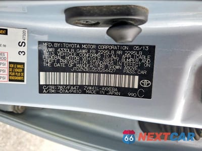Zdjęcie 12 z 12 samochodu: 2013 TOYOTA PRIUS V THREE VIN:JTDZN3EU2D3264427 - miniatura