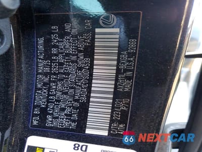 Zdjęcie 13 z 13 samochodu: 2025 LEXUS ES 300H BASE VIN:58ADA1C17SU074539 - miniatura