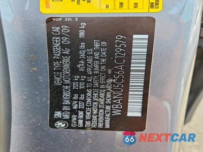 Zdjęcie 12 z 12 samochodu: 2010 BMW 528 I VIN:WBANU5C56AC129579 - miniatura