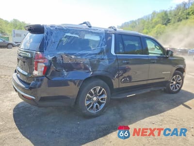 Trzecie zdjęcie samochodu z tyłu: 2023 CHEVROLET SUBURBAN K1500 LT VIN:1GNSKCKD1PR138308 - miniatura
