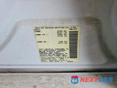 Zdjęcie 12 z 12 samochodu: 2013 NISSAN ALTIMA 2.5 VIN:1N4AL3AP6DC298413 - miniatura
