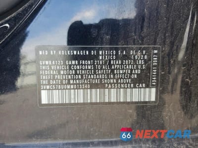 Zdjęcie 13 z 13 samochodu: 2021 VOLKSWAGEN JETTA S VIN:3VWC57BU0MM013340 - miniatura