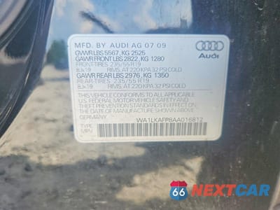 Zdjęcie 13 z 13 samochodu: 2010 AUDI Q5 PREMIUM PLUS VIN:WA1LKAFP8AA016812 - miniatura