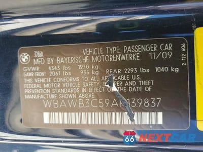 Zdjęcie 12 z 12 samochodu: 2010 BMW 328 I VIN:WBAWB3C59AP139837 - miniatura