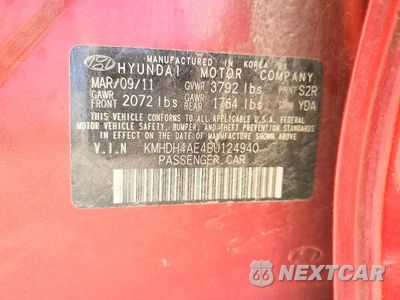 Zdjęcie 12 z 12 samochodu: 2011 HYUNDAI ELANTRA GLS VIN:KMHDH4AE4BU124940 - miniatura