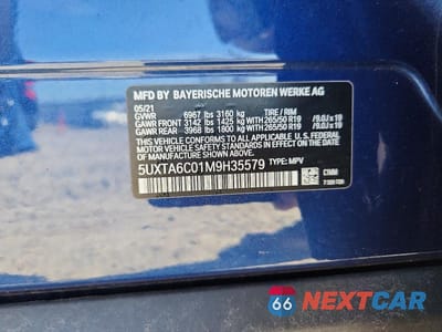 Zdjęcie 12 z 12 samochodu: 2021 BMW X5 XDRIVE45E VIN:5UXTA6C01M9H35579 - miniatura