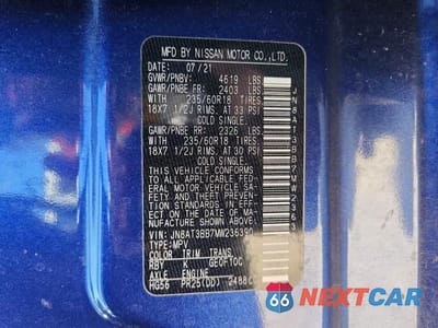 Zdjęcie 13 z 13 samochodu: 2021 NISSAN ROGUE SV VIN:JN8AT3BB7MW236390 - miniatura