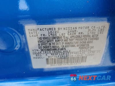 Zdjęcie 12 z 12 samochodu: 2021 NISSAN VERSA SV VIN:3N1CN8EV4ML814875 - miniatura