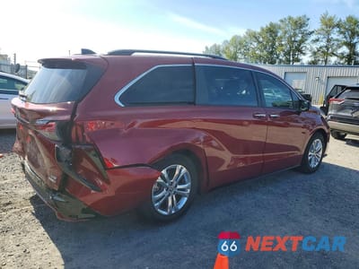 Trzecie zdjęcie samochodu z tyłu: 2023 TOYOTA SIENNA XSE 7-PASSENGER VIN:5TDXSKFC7PS077221 - miniatura