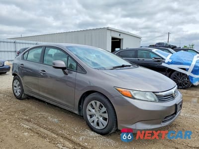 Czwarte zdjęcie samochodu z boku: 2012 HONDA CIVIC LX VIN:19XFB2F55CE098540 - miniatura