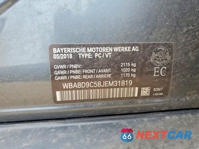 Zdjęcie 12 z 12 samochodu: 2018 BMW 330 XI VIN:WBA8D9C58JEM31819 - miniatura
