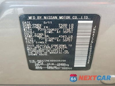Zdjęcie 13 z 13 samochodu: 2011 INFINITI QX56 BASE VIN:JN8AZ2NE6B9006298 - miniatura