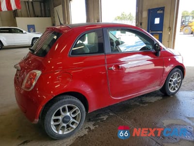 Trzecie zdjęcie samochodu z tyłu: 2012 FIAT 500 POP VIN:3C3CFFAR8CT381927 - miniatura