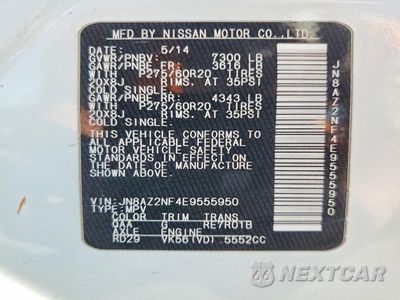 Zdjęcie 13 z 13 samochodu: 2014 INFINITI QX80 BASE VIN:JN8AZ2NF4E9555950 - miniatura