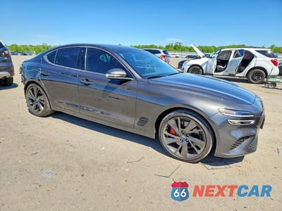 Czwarte zdjęcie samochodu z boku: 2022 GENESIS G70 3.3T STANDARD VIN:KMTG54TE9NU100940 - miniatura