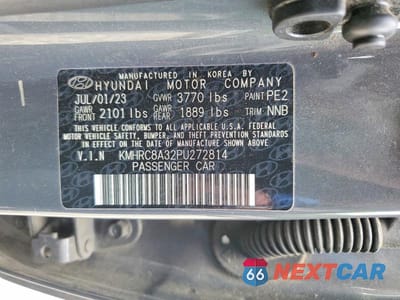 Zdjęcie 12 z 12 samochodu: 2023 HYUNDAI VENUE SEL VIN:KMHRC8A32PU272814 - miniatura