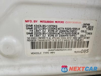 Zdjęcie 13 z 13 samochodu: 2016 MITSUBISHI OUTLANDER SPORT SEL VIN:JA4AP4AW3GZ041653 - miniatura
