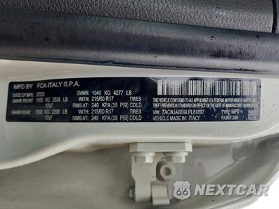 Zdjęcie 12 z 12 samochodu: 2020 JEEP RENEGADE LATITUDE VIN:ZACNJABB9LPL81897 - miniatura