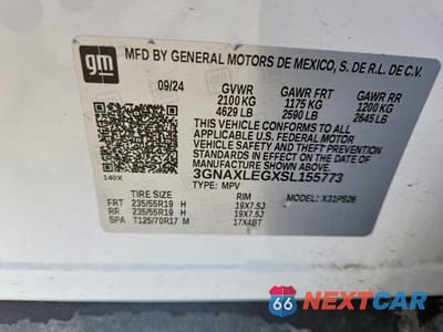 Zdjęcie 13 z 13 samochodu: 2025 CHEVROLET EQUINOX RS VIN:3GNAXLEGXSL155773 - miniatura
