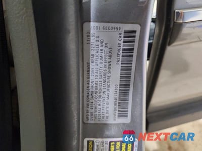Zdjęcie 13 z 13 samochodu: 2004 VOLKSWAGEN PASSAT GLS VIN:WVWVD63B94E174300 - miniatura
