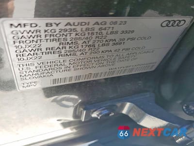 Zdjęcie 13 z 13 samochodu: 2023 AUDI Q8 PRESTIGE S-LINE VIN:WA1FVBF1XPD043555 - miniatura