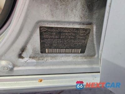 Zdjęcie 12 z 12 samochodu: 2007 HYUNDAI SONATA GLS VIN:5NPET46C67H247302 - miniatura